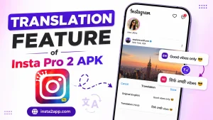 Translation feature for Insta Pro 2